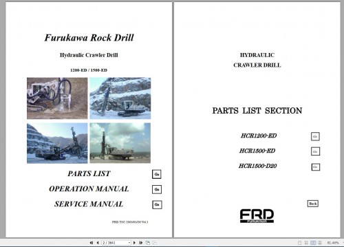 Furukawa Hydraulic Crawler Drill & UNIC Hydraulic Crane PDF Collection CD (3)