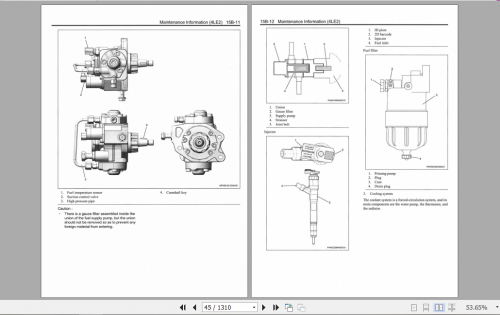 Clark Forklift Truck S20 35D ISUZU Stage 5 Engine Service Manual 8162907 2