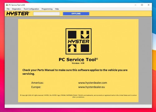 Hyster & Yale PC Service Tool v4.98 06.2021 Unlocked 1