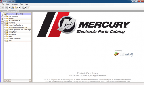 Mercury Marine Europe EPC [09.2021] Spare Parts Catalog VMWARE DVD 1