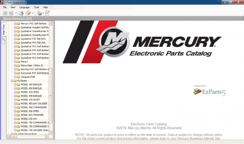 Mercury Marine Europe EPC [09.2021] Spare Parts Catalog VMWARE DVD 2