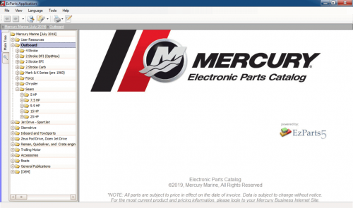 Mercury Marine Europe EPC [09.2021] Spare Parts Catalog VMWARE DVD 5