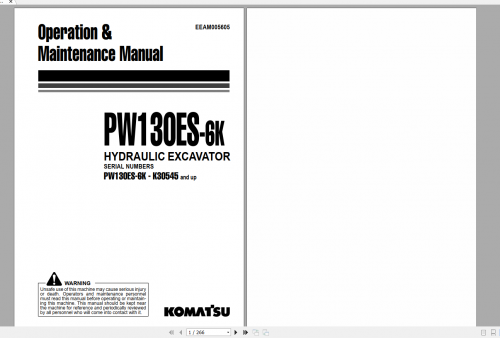 Komatsu-Hydraulic-Excavator-PW130ES-6K-Operation--Maintenance-Manual-EEAM005605.png