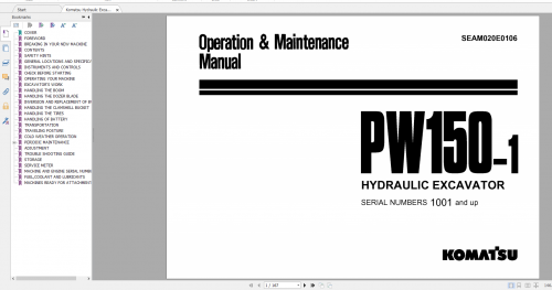 Komatsu-Hydraulic-Excavator-PW150-1-Operation--Maintenance-Manual-SEAM020E0106.png