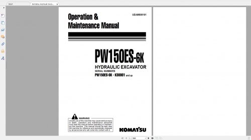 Komatsu-Hydraulic-Excavator-PW150ES-6K-Operation--Maintenance-Manual-UEAM000101.png