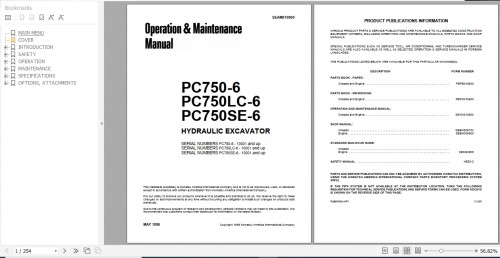 Komatsu Hydraulic Excavator PC750 6 PC750LC 6 PC750SE 6 Operation & Maintenance Manual SEAD010900 19