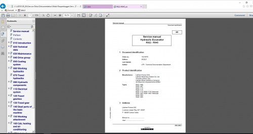 Liebherr Lidos Offline COT LBH LFR LHB LWT Spare Parts Catalog & Service Documentation 10.2021 DVD 1