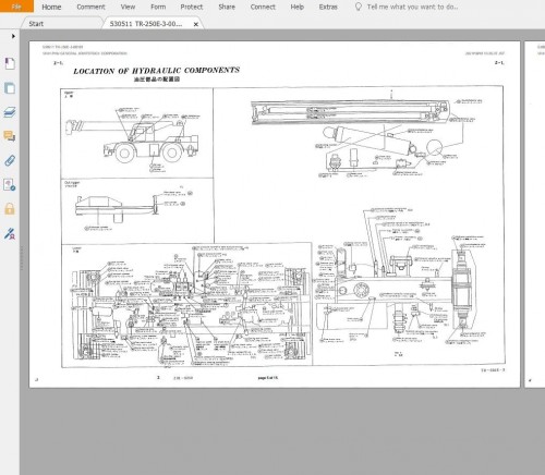 Tadano Hydraulic Crane TR 250E 3 00101 WS93B10 530511 Service Manual, Diagrams & Parts Catalog 4