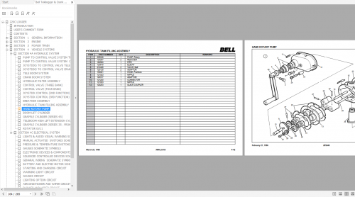 Bell Telelogger & Crank Boom 220C Parts Manual 870148 2