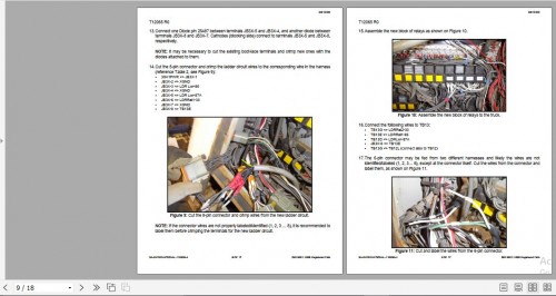 CAT Unit Rig Mining Truck MT6300 MR052 MR066 Ladder Alarm Circuit Modification (1)