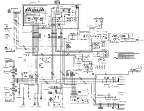 CAT Forklift MCFE DP50K ELectrical Schematic 1