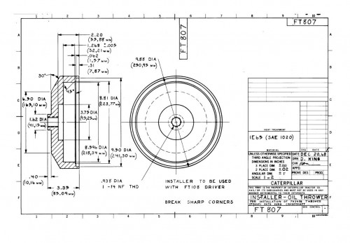 CAT Heavy Equipments FT0702 FT0891 Dimensions EN PDF 1