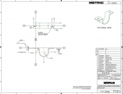 CAT Heavy Equipments FT3354 FT3379 Dimensions EN PDF 2