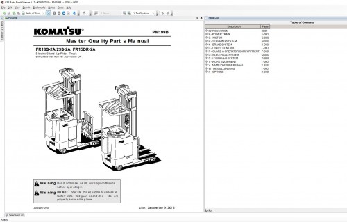 Komatsu CSS EPC Forklift 11.2021 Spare Parts Catalog (6)