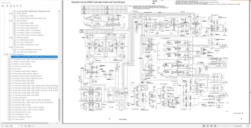 Tadano Rough Terrain Crane TR 250M 7 Circuit Diagrams FB3055 TR 250M 7 C1 1E 4