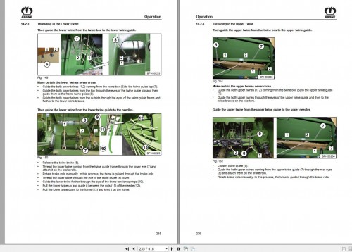 Krone BiG Pack Baler 890 XC 1270 XC 1290 XC HDP 907869 Operator Manual 15000013704 2015 3