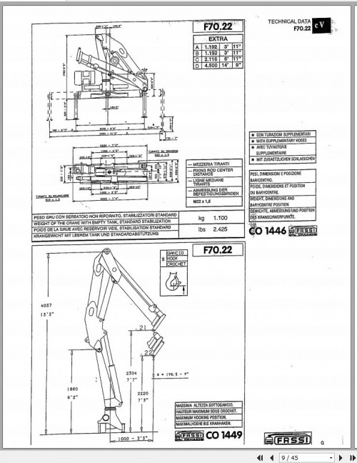 Fassi Cranes F70.22 Use and Maintenance Manual (2)