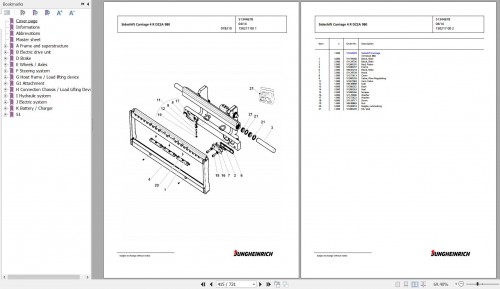 Jungheinrich Forklift EFG 216k GE115 464DZ Spare Parts Manual FN585504 3