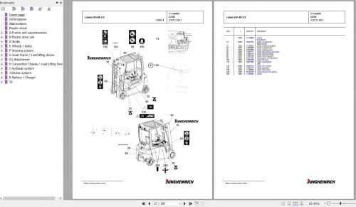 Jungheinrich Forklift EFG 216k GE120 330ZZ Spare Parts Manual FN426961 2