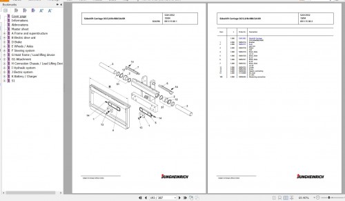Jungheinrich Forklift EFG 218 GE100 450DZ Spare Parts Manual FN427269 3