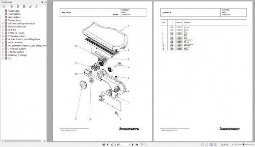 Jungheinrich Forklift EFG 218 GE115 500DZ Spare Parts Manual FN427092 3