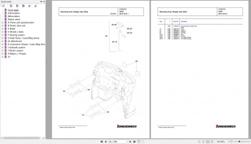 Jungheinrich Forklift EFG 218k G+E115 310ZZ Spare Parts Manual FN427229 2
