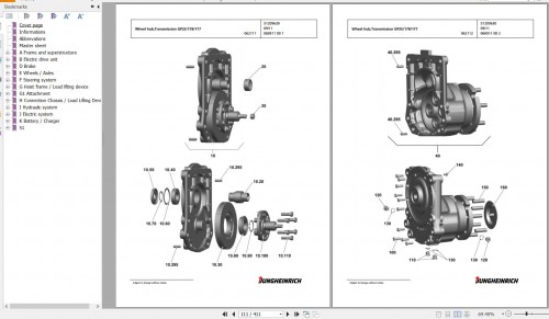 Jungheinrich Forklift EFG 220 GE100 500DZ Spare Parts Manual FN426530 2