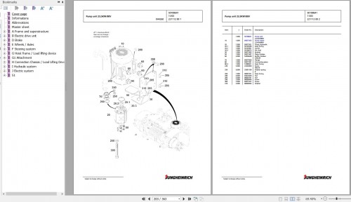 Jungheinrich Forklift EFG 430 GE115 550DZ Spare Parts Manual FN426889 2