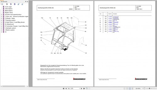 Jungheinrich Forklift TFG 425s GE100 440DZ Spare Parts Manual FN426828 2