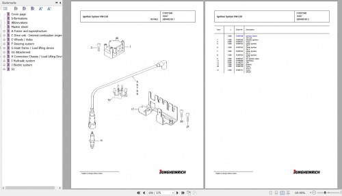Jungheinrich Forklift TFG 425s GE100 440DZ Spare Parts Manual FN426846 2