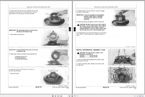 John Deere Loaders 344E 444E Repair Technical Manual TM1422 2