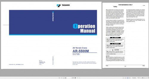 Tadano All Terrain Crane AR 5500M 1 GD5001 Operation Manual 2015 1