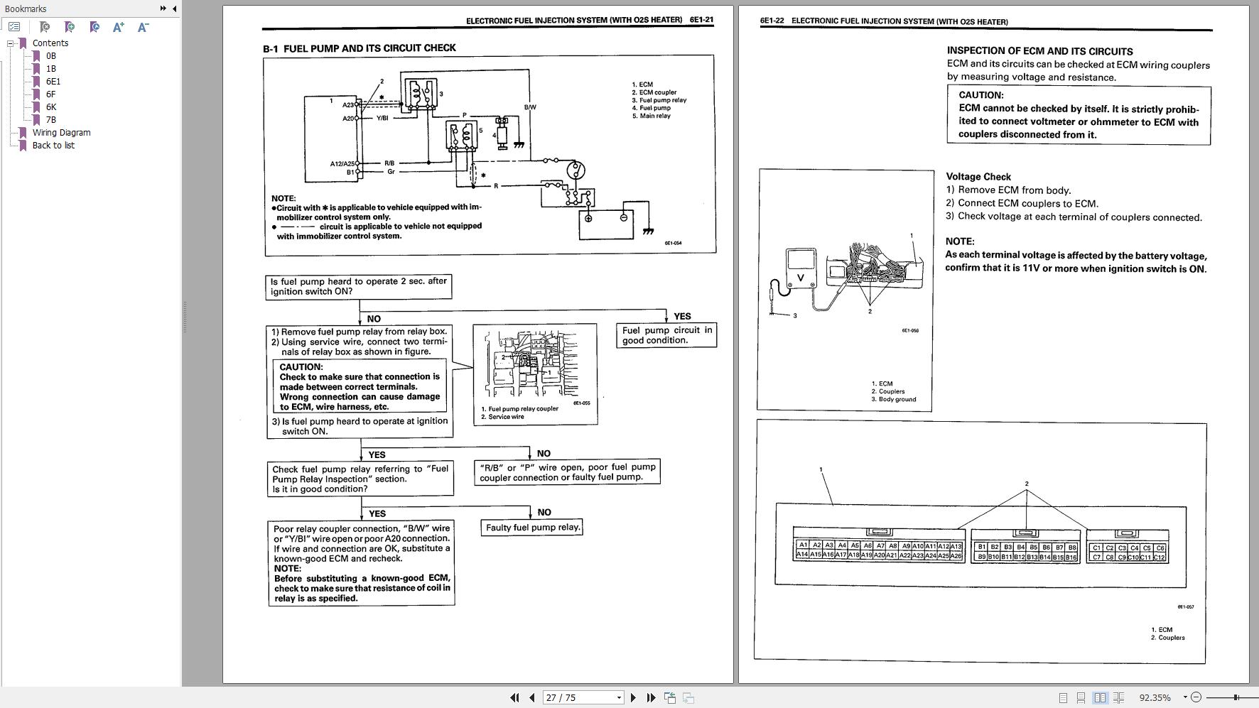Suzuki Baleno Sy413 Sy416 Sy418 Service Manual  Wiring Diagram Manual 2000 En Fr De Es Nl