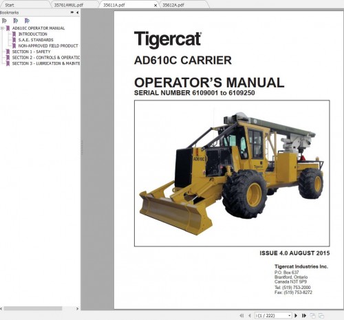 Tigercat-Carrier-AD610C-6109001---6109250-Operator--Service-Manual-1.jpg