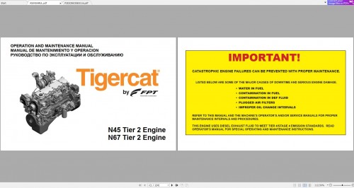 Tigercat FPT N67 Tier 2 ENGINE Operator Service & Repair Manual 3