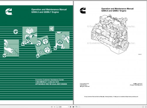 Cummins Engine QSB4.5 QSB6.7 4021531 Operation and Maintenance Manual (1)