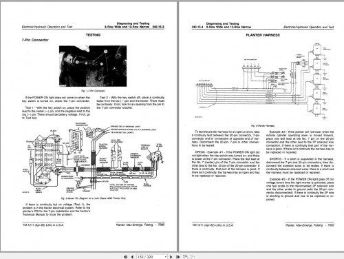 John Deere Folding Max Emerge Plater 7000 Technical Manual TM1211 2