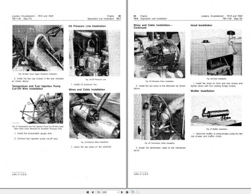 John Deere Knuckleboom Loaders 7610 7620 Technical Manual TM1146 2
