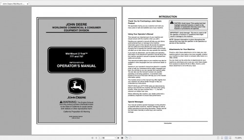 John Deere Construction 16.4GB Full Models Collection Operator's Manual PDF DVD 8