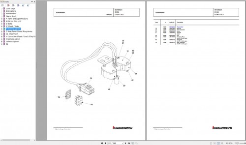 Jungheinrich Forklift EFG 113 MP GE115 450DZ Spare Parts Manual FN426339 2