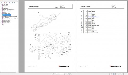 Jungheinrich Forklift EFG 316k GE110 300ZT Spare Parts Manual FN426455 2