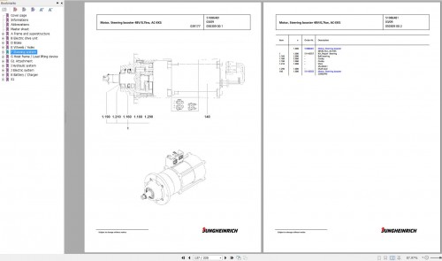 Jungheinrich Forklift EKS 312 Z+F 080 830 DZ Spare Parts Manual FN426260 2