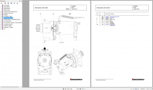 Jungheinrich Forklift ETV 216 Spare Parts Manual 91152105 2