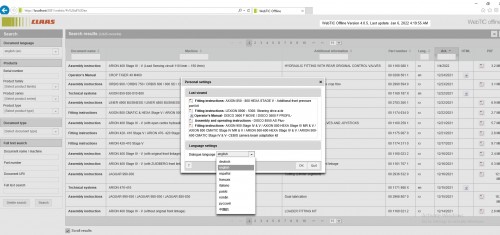 CLAAS WebTIC Offline EN 01.2022 Operator Manual Repair Manual & Service Documentation EN DVD 3