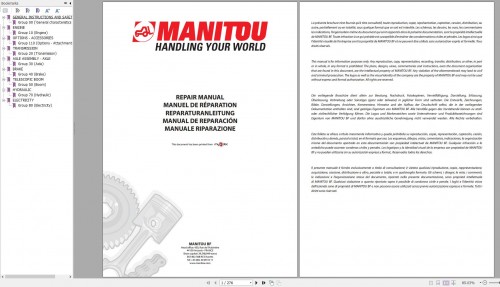 Manitou Telehandler MLT629 COMPACT 20 24 ST3B Repair Manual 647197EN 12 (1)