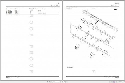 John Deere Cutting Platform 740X Parts Catalog PC14350 05 (2)