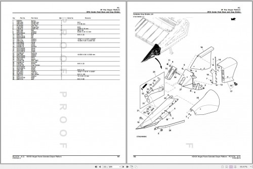 John Deere Hinged Frame Draper Platform HD40R Parts Catalog PC13711 04 (2)