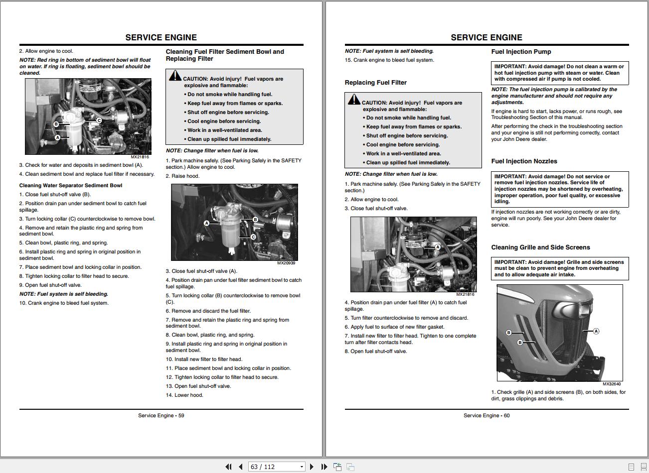 john deere 112 operator manual pdf
