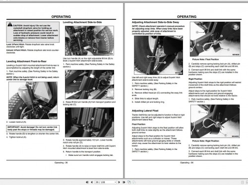 John Deere Compact Utility Tractors 4200 4300 4400 Operator's Manual OMLVU11736 L0 2001 2