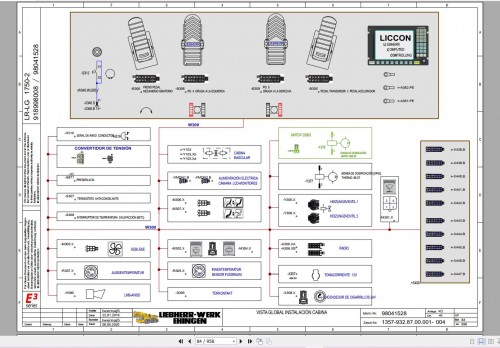 Liebherr Crane LG1750 2 750 Ton Shop Manual, Diagram and LICCON DVD (12)